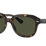 Ray-Ban Kadın Rb4398 Erik Kare Güneş Gözlüğü, Havana/Yeşil, 53 mm