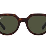Ray-Ban Kadın Rb4399 Gina Kare Güneş Gözlüğü, Havana/Yeşil, 53 mm