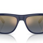 Ray-Ban Kadın Rb4413m Kare Güneş Gözlüğü, Mavi/Mavi Aynalı Altın Gradyan Polarize, 57 mm