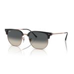 Ray-Ban Kadın Rb4416 Yeni Clubmaster Kare Güneş Gözlüğü, Gül Altın/Gri Gradyan Üzerine Koyu Gri, 51 mm