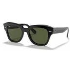 Ray-Ban Kadınlar İçin RB2186 901/31 49 Güneş Gözlüğü Siyah Asetat Çerçeve ve UV 400 Koruma