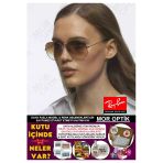 Ray-Ban Mor Optik Rb3025 Avıator 004/51 (55 Küçük Size) Kahverengi Degrade Damla Unisex