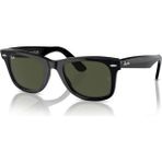 Ray-Ban RB 2140 Wayfarer Unisex Güneş Gözlüğü Siyah Çerçeve ve Yeşil Cam ile UV 400 Koruma