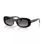 Ray-Ban RB 2221 901M3 53 Kadın Polarize Oval Degrade Siyah Kemik Güneş Gözlüğü