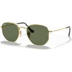 Ray-Ban RB 3548N 001 51 Unisex Gold Metal Geometrik Güneş Gözlüğü - Altın