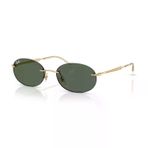 Ray-Ban RB 3767 00171 54 Unisex Oval Gold Metal Güneş Gözlüğü