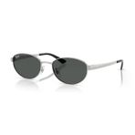 Ray-Ban RB 3774D 00387 55 Unisex Oval Gümüş Metal Güneş Gözlüğü