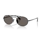 Ray-Ban RB 3775M F134B1 54 Scuderia Ferrari Unisex Oval Siyah Metal Güneş Gözlüğü
