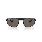 Ray-Ban RB 3776M F128B1 58 Scuderia Ferrari Unisex Geometrik Siyah Metal Güneş Gözlüğü