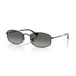 Ray-Ban RB 3832 00271 55 Unisex Geometrik Degrade Siyah Metal Güneş Gözlüğü