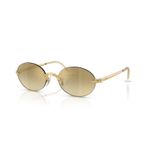 Ray-ban Rb 3929 0017ı 54 A Ap Rocky Unisex Oval Gold Aynalı Metal Güneş Gözlüğü Altın