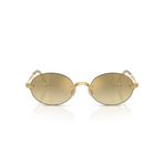 Ray-Ban RB 3929 0017I 54 A$AP ROCKY Unisex Oval Gold Aynalı Metal Güneş Gözlüğü