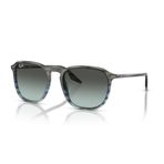 Ray-Ban Rb2203 Kare Güneş Gözlüğü, Çizgili Gri Gradyan Siyah/Vintage Mavi Gradyan Siyah, 52 mm