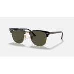 Ray-Ban RB3016 Clubmaster Unisex Güneş Gözlüğü Siyah Asetat Çerçeve Yeşil Cam Gold - Altın - Siyah