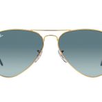 Ray-Ban RB3025 Klasik Aviator Güneş Gözlüğü, Altın/Mavi Gradyan Gri, 58 mm