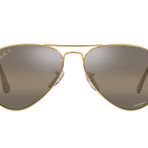 Ray-Ban RB3025 Klasik Aviator Güneş Gözlüğü, Legend Altın/Polarize Şeffaf Gradyan Koyu Kahverengi, 58 mm, Efsane Altın/Polarize Şeffaf Gradyan Koyu Kahverengi