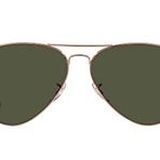 Ray-Ban Rb3025 Klasik Havacı Güneş Gözlüğü, Pembe Altın/Yeşil