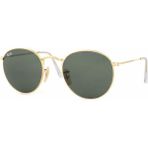 Ray-Ban RB3447N 001 50 Unisex Güneş Gözlüğü UV 400 Filtreli Altın Çerçeve Yeşil Cam