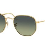 Ray-Ban Rb3548 Altıgen Güneş Gözlüğü, Altın/Yeşil Vintage, 51 mm