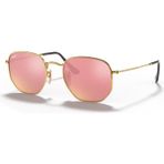 Ray-Ban RB3548N 001Z2 51 Hexagonal Unisex Güneş Gözlüğü - Altın