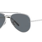 Ray-Ban Rb3625 Yeni Havacı Güneş Gözlüğü, Gümüş/Mavi, 58 mm