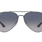 Ray-Ban Rb3675 Aviator Güneş Gözlüğü, Gunmetal/Mavi Gradyan Mavi Polarize