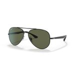 Ray-Ban Rb3675 Aviator Güneş Gözlüğü, Siyah/Yeşil Polarize, 58 mm