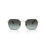 Ray-Ban Rb3694 Jim Kare Güneş Gözlüğü, Altın üzerine Siyah/Mavi Vintage Gradyan Siyah, 53 mm