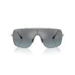 Ray-Ban Rb3697m Scuderia Ferrari Koleksiyonu Kare Güneş Gözlüğü, Gümüş/Mavi Aynalı Degrade Gümüş, 35 mm