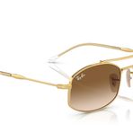 Ray-Ban Rb3719 Oval Güneş Gözlüğü, Altın/Şeffaf Gradyan Kahverengi, 54 mm
