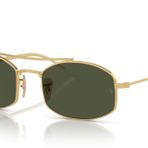 Ray-Ban Rb3719 Oval Güneş Gözlüğü, Altın/Yeşil, 51 mm