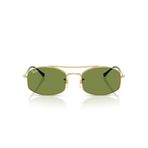 Ray-Ban Rb3719 Oval Güneş Gözlüğü, Altın/Yeşil, 54 mm