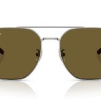 Ray-Ban RB3724D Aviator Güneş Gözlüğü, Tunç Metali/Koyu Kahverengi, 59 mm, Gunmetal/Koyu Kahverengi, 59 mm