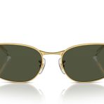 Ray-Ban Rb3734 Oval Güneş Gözlüğü, Altın/Yeşil, 59 mm