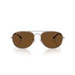 Ray-Ban RB3735 Bain Bridge Aviator Güneş Gözlüğü, Tunç Metali/Polarize Kahverengi, 57 mm