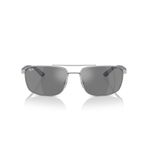 Ray-Ban Rb3737 Dikdörtgen Güneş Gözlüğü, Gümüş/Gri Aynalı Gümüş, 60 mm