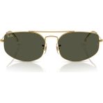 Ray-Ban RB3845 Unisex Güneş Gözlüğü Metal Gold Çerçeve Yeşil Cam - Altın