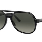 Ray-Ban Rb4357 Powderhorn Aviator Güneş Gözlüğü, Siyah Şeffaf Siyah/Gri Gradyan, 58 mm