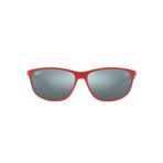 Ray-Ban RB4394m Scuderia Ferrari Koleksiyonu Kare Güneş Gözlüğü, Mat Kırmızı/Yeşil Aynalı Gümüş Polarize, 61 mm