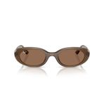 Ray-Ban RB4441D Oval Güneş Gözlüğü, Opal Kahverengi/Koyu Kahverengi, 53 mm