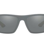Ray-Ban RB8361M Scuderia Ferrari Collection Dikdörtgen Güneş Gözlüğü, Gri/Gri Aynalı Gümüş, 60 mm, Gri/Gri Aynalı Gümüş, 60 mm