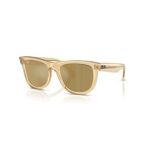 Ray-Ban RBR 0502S 68215A 50 Wayfarer Reverse Aynalı Unisex Kare Şeffaf Sarı Kemik Güneş Gözlüğü
