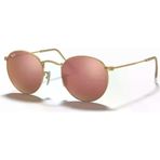 Ray-Ban Round Metal 3447 112/Z2 Gold-Brown/Pink Aynalı Güneş Gözlüğü