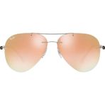 Ray-Ban Unisex Damla Aynalı Metal Güneş Gözlüğü Rb8058 159/B9 59