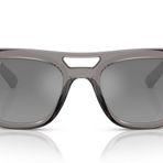 Ray-Ban Unisex Güneş Gözlüğü Siyah Çerçeve, Koyu Yeşil Lensler, 54MM, Şeffaf/Gri Aynalı Degrade Gümüş Polarize, 54 mm
