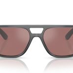 Ray-Ban Unisex Güneş Gözlüğü Siyah Çerçeve, Koyu Yeşil Lensler, 58MM, Şeffaf Gri/Mor Aynalı Gümüş Polarize, 58 mm
