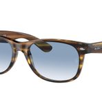Ray-Ban Unisex Rb2132 New Wayfarer Sonnenbrille, Striped Red Havana, 58