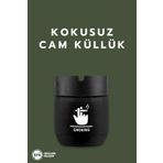ray plastik Desenli Kokusuz Cam Küllük 425 CC