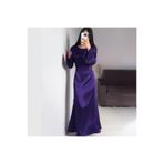 Raya Gym Arkadan İpli Tesettür Abiye MOR 583291