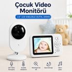 Raylax Bebek Kamerası LCD Ekranlı Gece Görüşlü Bebek Telsizi Bebek Odası Kamerası Monitörü - RENK